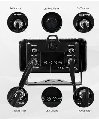 مضاد للماء في الهواء الطلق 6x5W City Color LED Wall Washer Light 4in1 RGBW Floodlight للفنادق والمباني DMX512 وضع التحكم