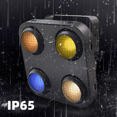 أضواء كاشفة مقاومة للماء 4 عيون ضوء كاشف للمسرح 4x90 واط Dmx512 Led جمهور Cob ضوء كاشف