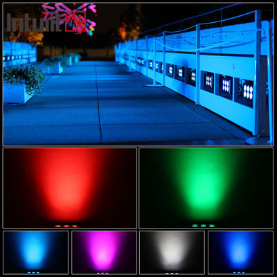 6x5W مقاوم للماء Ip65 مربع Rgbw مصباح LED خارجية مصباح الفيضانات الحديقة الخارجية المناظر الطبيعية الزخرفية مربع مصباح LED أضواء الفيضانات