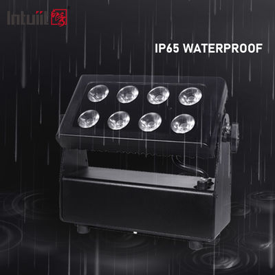 8x15W بطارية مدعومة بالكهرباء LED Flood Light للخارج اللاسلكي RGBW 4in1 قابل لإعادة الشحن Uplight Par Luces LED para Fiestas DJ