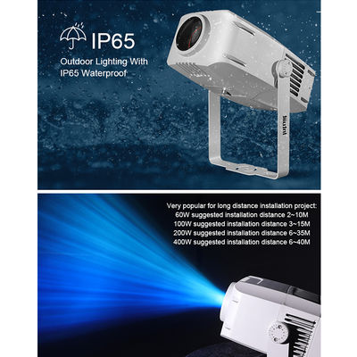 100W خارجية مضادة للماء LED مشروع موجة المياه الأزرق الديناميكية التموج تأثير المرحلة غوبو ضوء الإسقاط أضواء