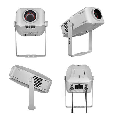 200W مقاوم للماء Ip65 في الهواء الطلق الداخلي الإعلانات المخصصة غوبو LED زوم شعار ضوء المشروع