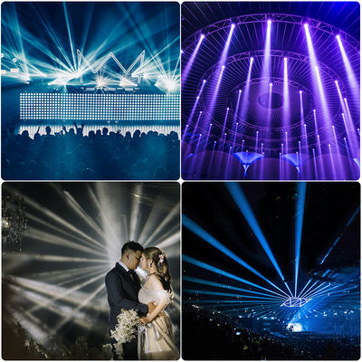 مصباح رأس متحرك LED خارجي مقاوم للماء IP66 بقدرة 200 واط مع تأثير نمط لعرض DJ Disco Stage