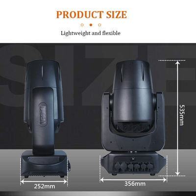 مصدر ضوء ليزر 100 واط مخصص لمسرح المنشور شعاع ليزر 100 واط DMX512 ضوء متحرك رأس ليزر IP66