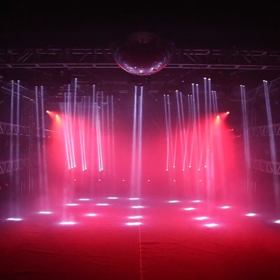 ضوء الحفلة 37 * 10W RGBW رباعي 4 في 1 LED المتحرك غسل الرأس زوم