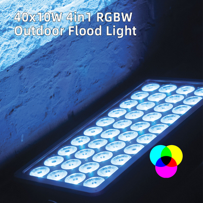 IP65 40x10W RGBW LED City Stage Light إشارة المبنى في الهواء الطلق الإضاءة المعمارية للفيضانات