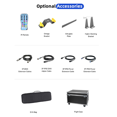 غسل الضوء IP20 DMX512 حل الموسيقى الذكية المتقدمة 24 * 2W RGBW أضواء LED خطية شريط غسالة جدار