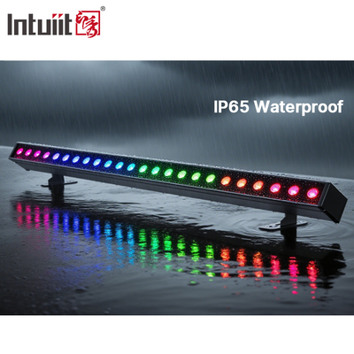 طاقة البطارية 24x2W DMX512 LED غسالة الحائط IP65 مقاوم للماء مع تأثيرات RGBW للإضاءة الخارجية التجارية