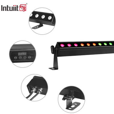 طاقة البطارية 24x2W DMX512 LED غسالة الحائط IP65 مقاوم للماء مع تأثيرات RGBW للإضاءة الخارجية التجارية