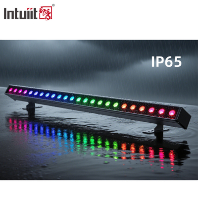مبنى خارجي مصباح غسالة الحائط IP65 24 * 2w مقاوم للماء RGBW غسالة الحائط بار DJ Led Pixel bar