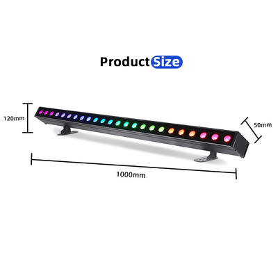 مبنى خارجي مصباح غسالة الحائط IP65 24 * 2w مقاوم للماء RGBW غسالة الحائط بار DJ Led Pixel bar