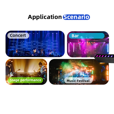إضاءة مسرح LED 24*2W DMX512 RGBW قضبان إضاءة LED ضوئية خطية ديسكو مسرح نادي زفاف صوتي المنشط LED غسالة الجدار الخفيفة