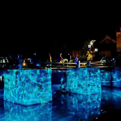 ضوء موجة المياه المهنية 100 واط LED Water Ripple Light للزفاف ديكور عيد الميلاد Dmx Water Projector