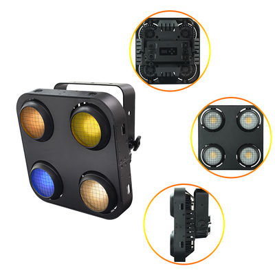 4-Eye LED COB Blinder Light 4x90W RGB Warm White Amber Stage Blinder Strobe DMX512 Pixel Control Stage Lights for Event Party
