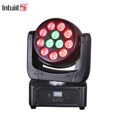 12*8W مصابيح رأس متحركة RGBW مصابيح المسرح LED DMX512 مصابيح غسيل للدي جي ديسكو KTV حفل زفاف