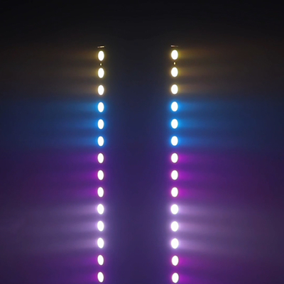 غسل الضوء IP20 DMX512 حل الموسيقى الذكية المتقدمة 24 * 2W RGBW أضواء LED خطية شريط غسالة جدار