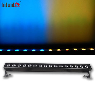 16*5 واط مصباح غاسل جداري LED RGB DMX IP65 هيكل من الألومنيوم إضاءة خارجية مقاومة للماء إضاءة غسل الجدران DMX512 إضاءة خارجية للمباني
