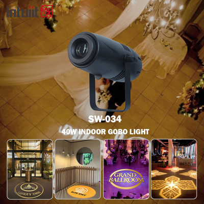 40w الإعلانات التجارية الداخلية غوبو مشروع مصباح LED شعار مشروع أرضية مرحبا مصدر المصنع