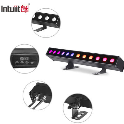 12*2 واط 4 في 1 IP65 مصابيح LED غسيل بار تعمل بالبطارية RGBW أضواء إسقاط تأثير الحزمة