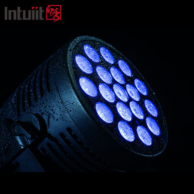 عالية الكفاءة مقاومة للماء 18x20w LED مرحلة Par Light DMX512 التحكم Rgbwa UV حفل الزفاف DJ Booth تصميم توفير الطاقة