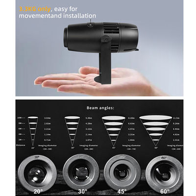 60W شعار LED GOBO مشروع Ip65 ضوء مقاوم للماء فندق شركة متجر دعاية الزفاف الاستخدام الداخلي والخارجي