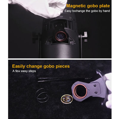 60W شعار LED GOBO مشروع Ip65 ضوء مقاوم للماء فندق شركة متجر دعاية الزفاف الاستخدام الداخلي والخارجي