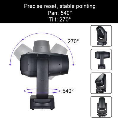 خارجية 280W LED شعاع نقطة غسل رأس متحرك ضوء CMY خطية خلط تأثير المسرح الإضاءة للحديقة الموضوعية الحدث حفل زفاف