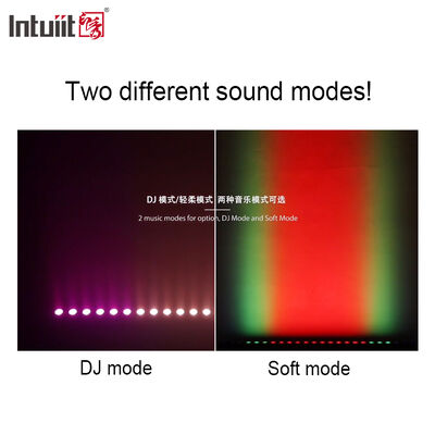 24x2W RGBW 4 في 1 LED خطي غاسل حائط — DMX512 صوت نشط إضاءة مسرحية للمباني والمناسبات
