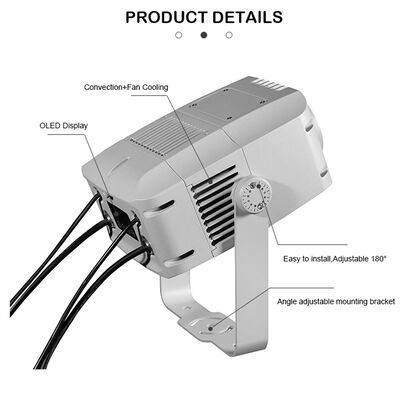 100w Led Outdoor Ip65 Water Ripple Gobo Projector Ocean Led Water Wave Light تأثير أضواء المسرح