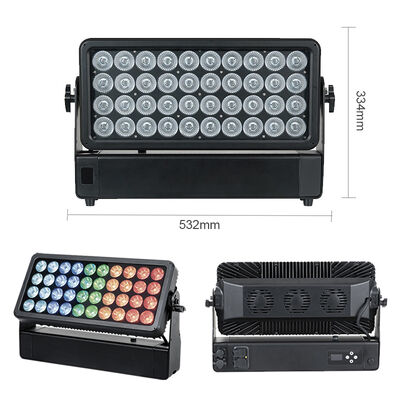 400W RGBW 4-in-1 IP65 أداة غسل الجدران الخطي LED للخارج قوة عالية DMX512 غسل الضوء للمبنى والجسر والإضاءة المعمارية واسعة النطاق