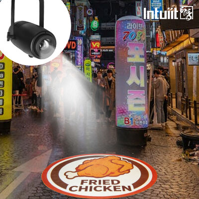 60W شعار LED GOBO مشروع Ip65 ضوء مقاوم للماء فندق شركة متجر دعاية الزفاف الاستخدام الداخلي والخارجي