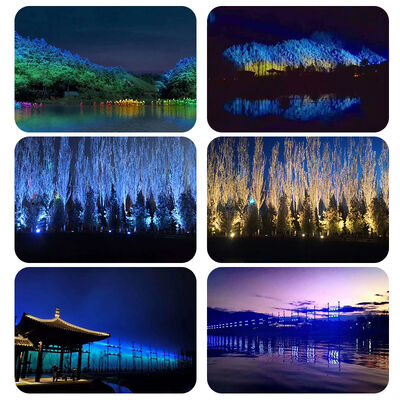 ضوء مرحلة Rgbw ضوء الفيضانات في الهواء الطلق Led Flood 1500W مضاد للماء Led High Power Dj Wall Washer Light