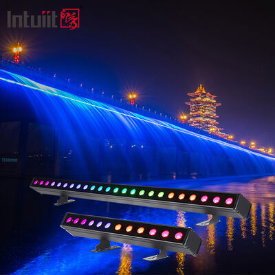 مضاد للماء LED غسل ضوء شريط 12/24x2W RGBW 4-في-1 IP65 الألومنيوم DMX512