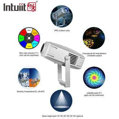 مصباح LED Gobo Projector Light 400W Rotating Logo Image Projector DMX512 الإضاءة المسرحية لحدث معرض عرض احترافي