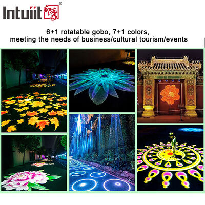 مصباح LED Gobo Projector Light 400W Rotating Logo Image Projector DMX512 الإضاءة المسرحية لحدث معرض عرض احترافي
