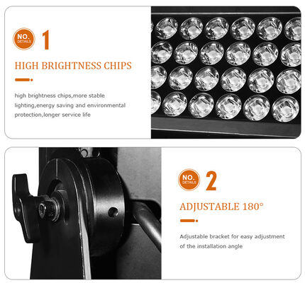 1500W High Power RGBW 4in1 LED Stage Flood Light DMX512 Theater TV Studio Concert Event Wash Lighting