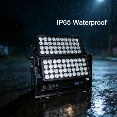 ضوء غسالة LED خارجي مزدوج مقاوم للماء IP65 800W RGBW DMX City Hotel Garden