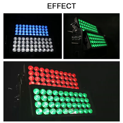 ضوء غسالة LED خارجي مزدوج مقاوم للماء IP65 800W RGBW DMX City Hotel Garden