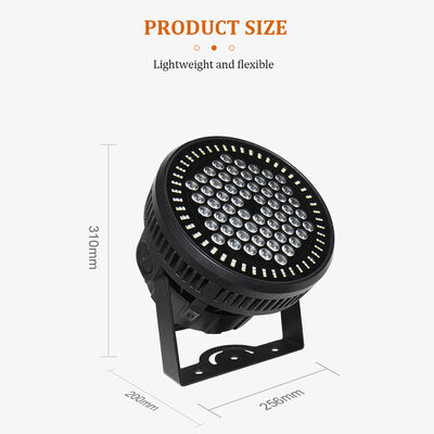 60 * 12W RGBW 4in1 IP65 LED خارجية PAR يمكن أن تضيء مجموعة DMX512 مرحلة غسل الضوء لمبنى حفلات الزفاف واجهة