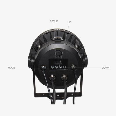60 * 12W RGBW 4in1 IP65 LED خارجية PAR يمكن أن تضيء مجموعة DMX512 مرحلة غسل الضوء لمبنى حفلات الزفاف واجهة
