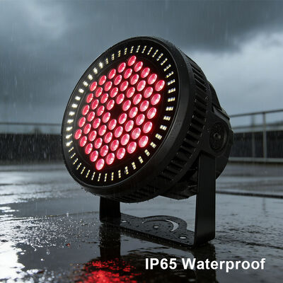60 * 12W RGBW 4in1 IP65 LED خارجية PAR يمكن أن تضيء مجموعة DMX512 مرحلة غسل الضوء لمبنى حفلات الزفاف واجهة