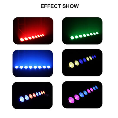إضاءة مسرح LED RGB بقوة 8*15 واط، إضاءة بار DJ ستروب للحفلات، إضاءة غسيل حائط 3 في 1 للاستخدام الداخلي مع تحكم DMX وتشغيل تلقائي للكنائس، حفلات الكريسماس، حفلات الزفاف، والرقص