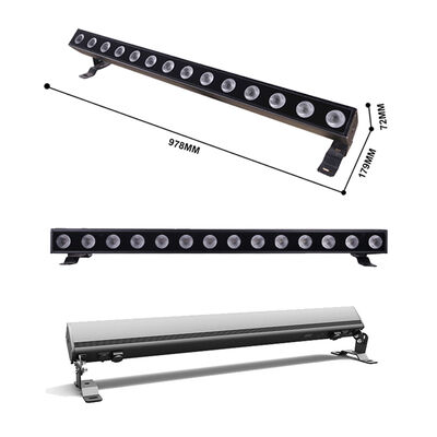 140W RGBW 4in1 IP65 مضاد للماء LED غسالة الحائط الخطية 14x10W DMX512/RDM مدينة إضاءة المباني الملونة