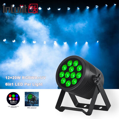 إضاءة بار LED 12*20 واط RGBWA UV DMX512 متحكم بها لإضاءة المسرح للعروض والمناسبات والمنتزهات الترفيهية والحفلات الموسيقية