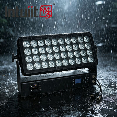 مصباح المرحلة الخارجي المهنية 400W LED RGBW 4in1 40x10W IP65 ضوء الفيضانات DMX512 غسل الضوء للحفلات الموسيقية الحدث المهرجان عرض