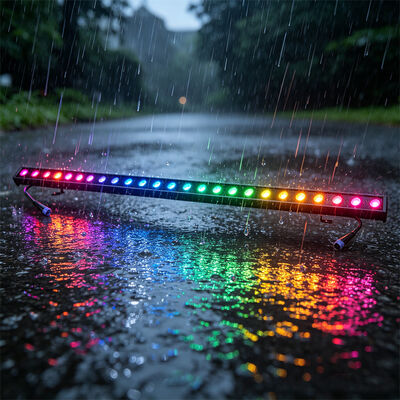 RGBW Dmx Led 2x24W Led Wall Washer Light للتطبيقات الخارجية