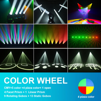 خارجية 280W LED شعاع نقطة غسل رأس متحرك ضوء CMY خطية خلط تأثير المسرح الإضاءة للحديقة الموضوعية الحدث حفل زفاف