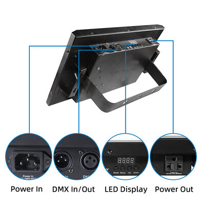 36W RGB COB LED Strobe Light Sound Activated DMX512 فلاش إضاءة المسرح لموسيقى الدي جي