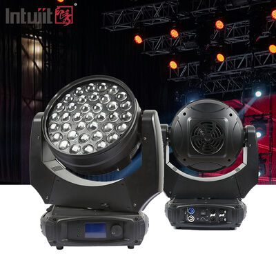المهنية 37x10W RGBW 4in1 LED زوم غسيل تحريك رأس الضوء DMX512 الإضاءة المسرحية للدي جي ديسكو الحدث حفل الزفاف