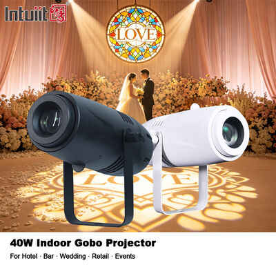 مخصص 40 واط LED داخلي Gobo ضوء شعار العارض HD الإعلان صورة العارض لمتجر متجر مطعم مقهى العلامة التجارية
